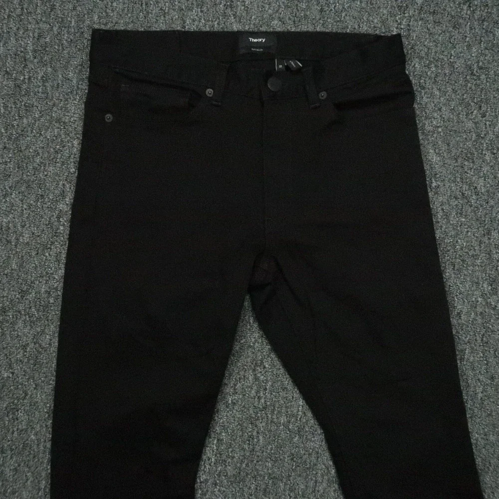 Theory Jeans Mens 30x26 Black Raffi Slim‎ Fit Five Pocket Straight
